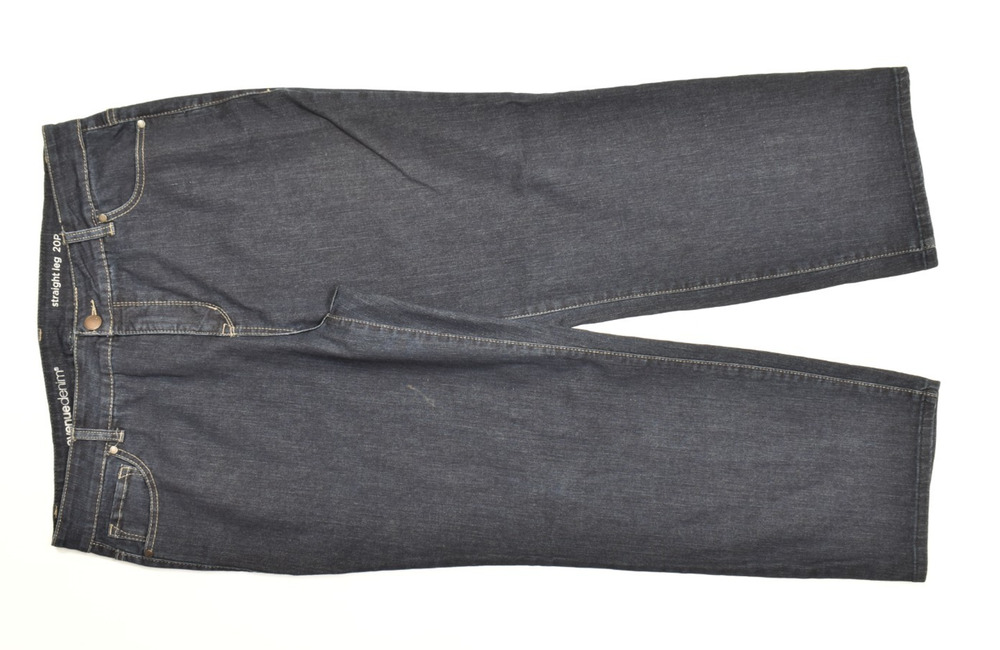 Avenue Denim Women's Plus Size 20 Petite Straight Leg Jeans Dark Wash Stretch